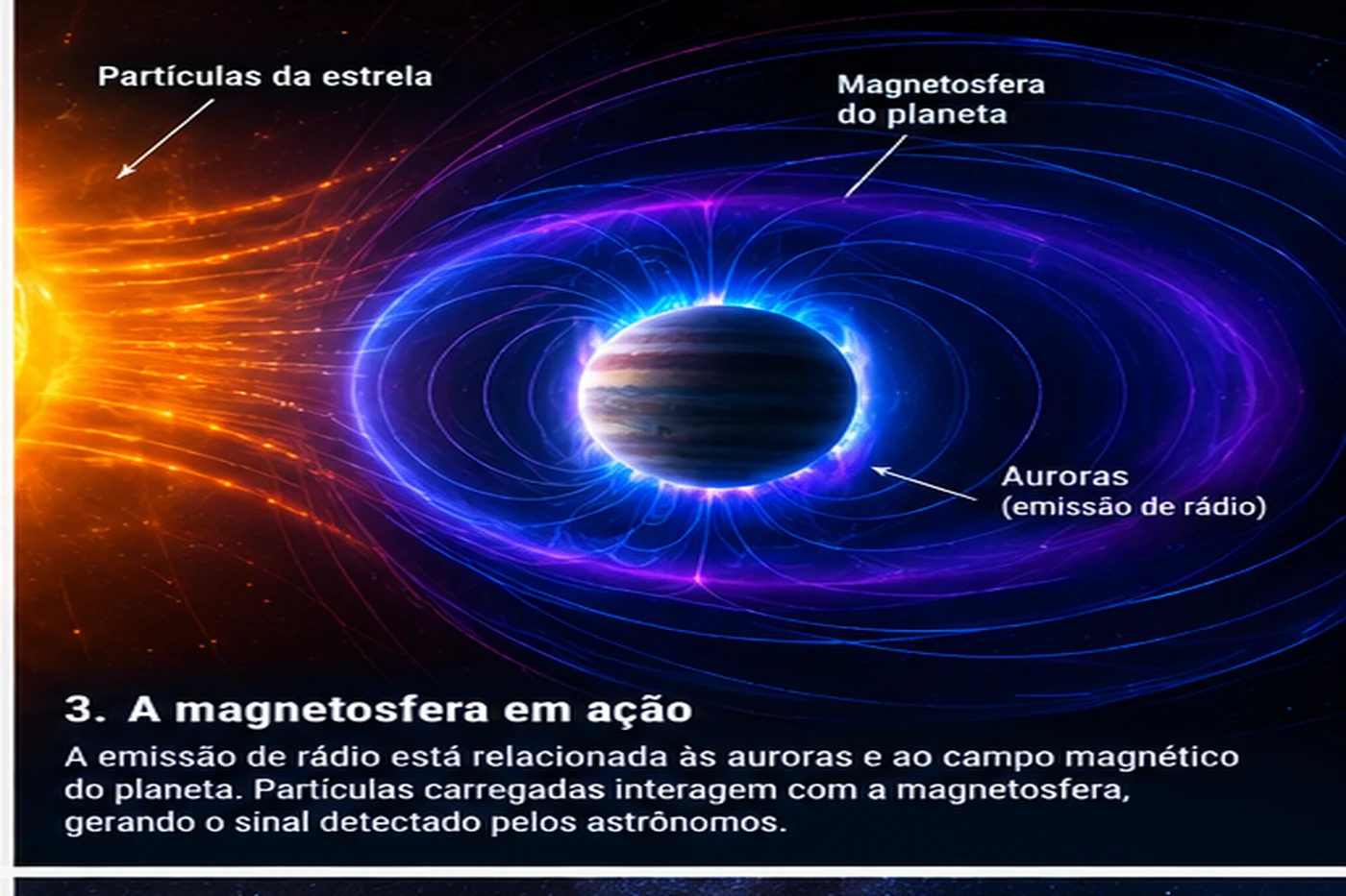Magnetosfera e auroras de Beta Pictoris b